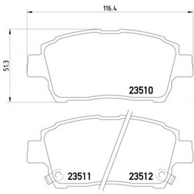 Колодки тормозные TEXTAR 2351002 4031709