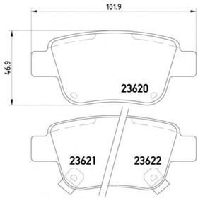 Колодки тормозные TEXTAR 2362002 4031726