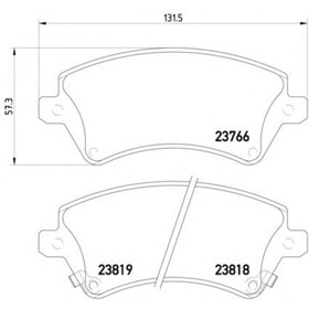 Колодки тормозные TEXTAR 2376601 4031734