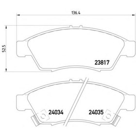 Колодки тормозные TEXTAR 2381701 4031738