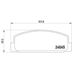 Колодки тормозные TEXTAR 2404501 4031755