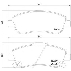 Колодки тормозные TEXTAR 2463801 4031773