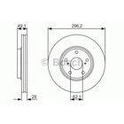 Диск тормозной BOSCH 0986479R28 4040095 - фото 82516