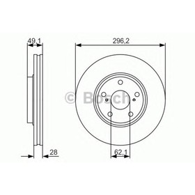 Диск тормозной BOSCH 0986479R28 4040095