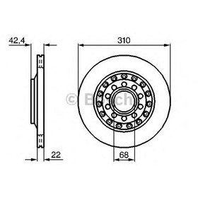 Диск тормозной BOSCH 0986479062 4041204