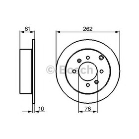Диск тормозной BOSCH 0986479125 4041208