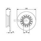 Диск тормозной BOSCH 0986479401 4041224 - фото 82656