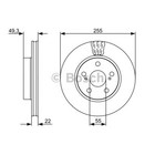 Диск тормозной BOSCH 0986479564 4041240 - фото 82657