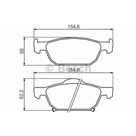 Колодки тормозные BOSCH 0986494383 4041272