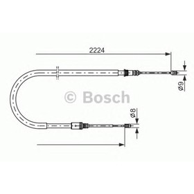 Трос, стояночная тормозная система BOSCH 1987482303 4041312