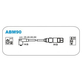 Провода высоковольтные JANMOR ABM90 4041364