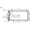 Радиатор системы охлаждения AVA QUALITY COOLING AI2051 4041399 - фото 82670