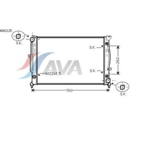 Радиатор системы охлаждения AVA QUALITY COOLING AIA2125 4041421