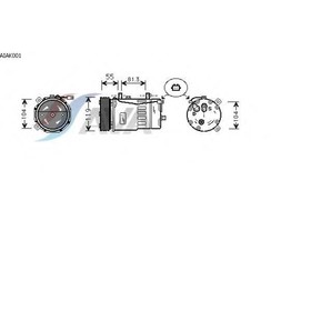 Компрессор кондиционера AVA QUALITY COOLING AIAK001 4041422