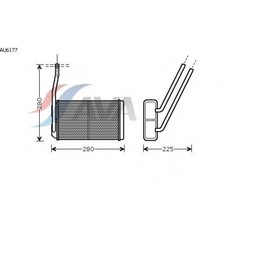 Радиатор отопителя AVA QUALITY COOLING AU6177 4041447