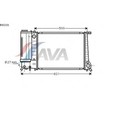 Радиатор системы охлаждения AVA QUALITY COOLING BW2101 4041480 - фото 82679