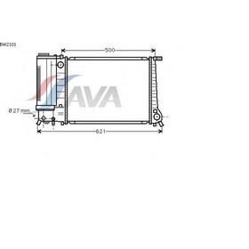 Радиатор системы охлаждения AVA QUALITY COOLING BW2101 4041480