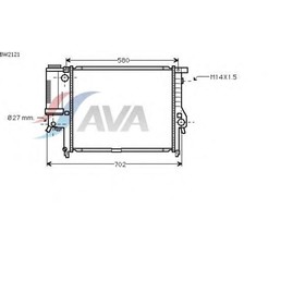 Радиатор системы охлаждения AVA QUALITY COOLING BW2121 4041482