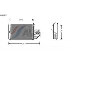 Радиатор отопителя AVA QUALITY COOLING BWA6172 4041500
