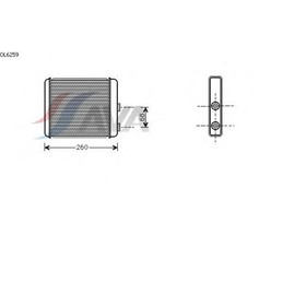 Радиатор отопителя AVA QUALITY COOLING OL6259 4042847