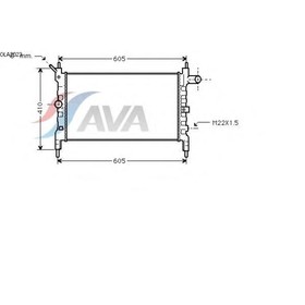 Радиатор системы охлаждения AVA QUALITY COOLING OLA2023 4042849
