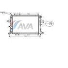 Радиатор системы охлаждения AVA QUALITY COOLING OLA2253 4042858 - фото 82702