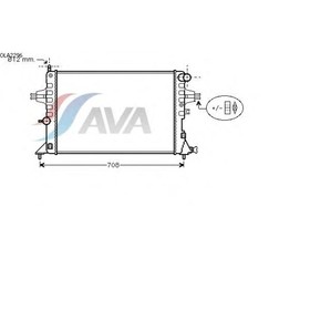 Радиатор системы охлаждения AVA QUALITY COOLING OLA2296 4042860