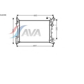 Радиатор системы охлаждения AVA QUALITY COOLING OLA2408 4042867