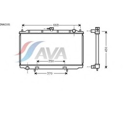 Радиатор системы охлаждения AVA QUALITY COOLING DNA2181 4041777