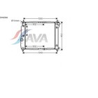 Радиатор системы охлаждения AVA QUALITY COOLING DWA2066 4041820 - фото 82735