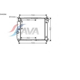 Радиатор системы охлаждения AVA QUALITY COOLING DWA2066 4041820