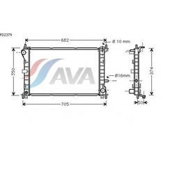 Радиатор системы охлаждения AVA QUALITY COOLING FD2379 4041876