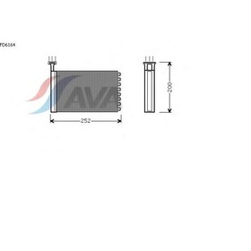 Радиатор отопителя AVA QUALITY COOLING FD6164 4041888