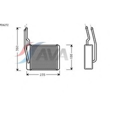 Радиатор отопителя AVA QUALITY COOLING FD6272 4041891