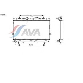Радиатор системы охлаждения AVA QUALITY COOLING HY2095 4042113