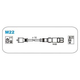 Провода высоковольтные JANMOR M22 4042640