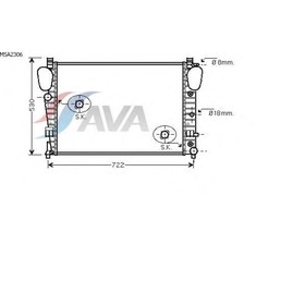 Радиатор системы охлаждения AVA QUALITY COOLING MSA2306 4042680