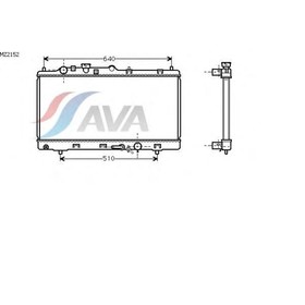 Радиатор системы охлаждения AVA QUALITY COOLING MZ2152 4042713