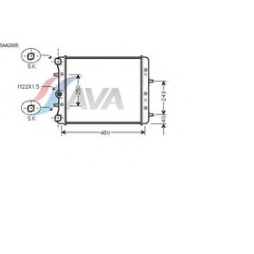 Радиатор системы охлаждения AVA QUALITY COOLING SAA2005 4043296