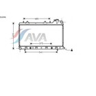 Радиатор системы охлаждения AVA QUALITY COOLING SU2046 4043324 - фото 82790