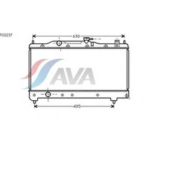 Радиатор системы охлаждения AVA QUALITY COOLING TO2237 4043386