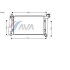 Радиатор системы охлаждения AVA QUALITY COOLING TO2302 4043394 - фото 82801