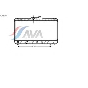 Радиатор системы охлаждения AVA QUALITY COOLING TOA2147 4043405