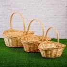 Набор корзин плетеных, ива, 41×34×19/15/38, 35×28,5× 17/13,5/34, 29×23×15/12/30 см Набор корзин плетеных, ива, 41×34×19/15/38, 35×28,5× 17/13,5/34, 29×23×15/12/30 см