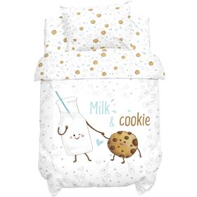 Детское постельное бельё "Крошка Я" Milk&Cookie 112*147 см, 60*120+20 см, 40*60 см, 100% хлопок 3617356