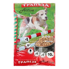 Сухой корм "Трапеза ACTIVE" для взрослых собак с высокой активностью, 10 кг
