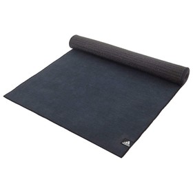 Тренировочный коврик (мат) для горячей йоги Adidas, цвет черный