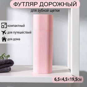 Футляр для зубной щётки и пасты, 19,5 см, цвет МИКС в Донецке