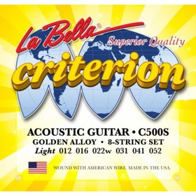 Струны для акустической гитары LA BELLA C500S Light, бронза (012-016-022-031-041-052)