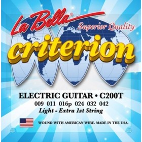 Струны для электрогитары LA BELLA C200T натяжение Light (009-011-016-024-032-042)